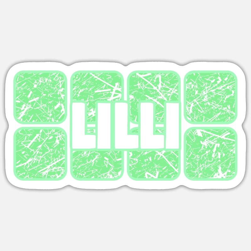 First name Lilli Sticker size S (10 x 10 cm)
