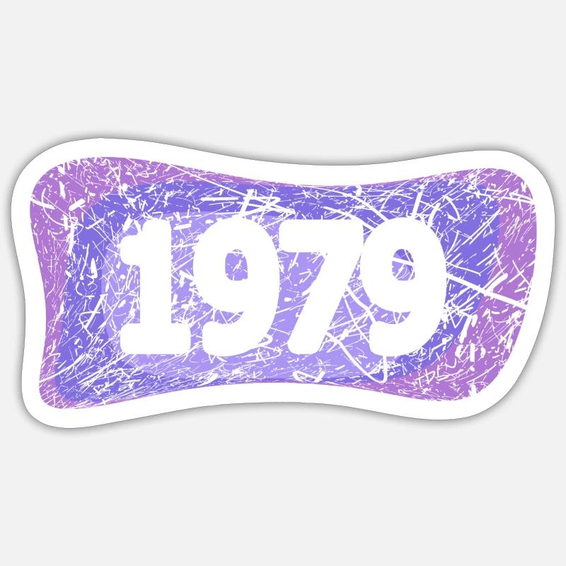 1979 - Sticker taille S (10 x 10 cm) - blanc mat