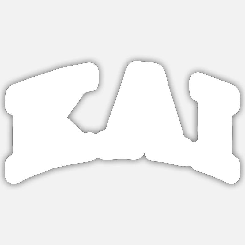 Kai - Sticker Größe S (10 x 10 cm) - Mattweiß