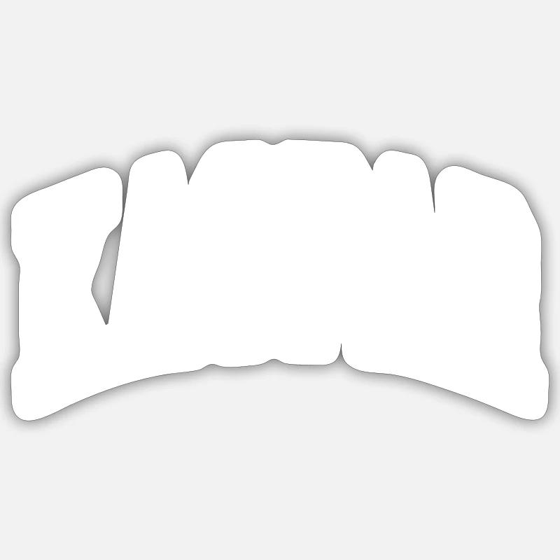 Kaspar - Sticker taille S (10 x 10 cm) - blanc mat