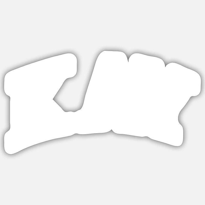 Kay - Sticker Größe S (10 x 10 cm) - Mattweiß