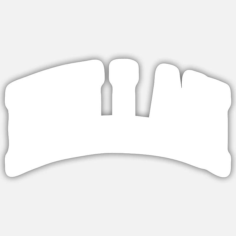 Kellan - Sticker taille S (10 x 10 cm) - blanc mat