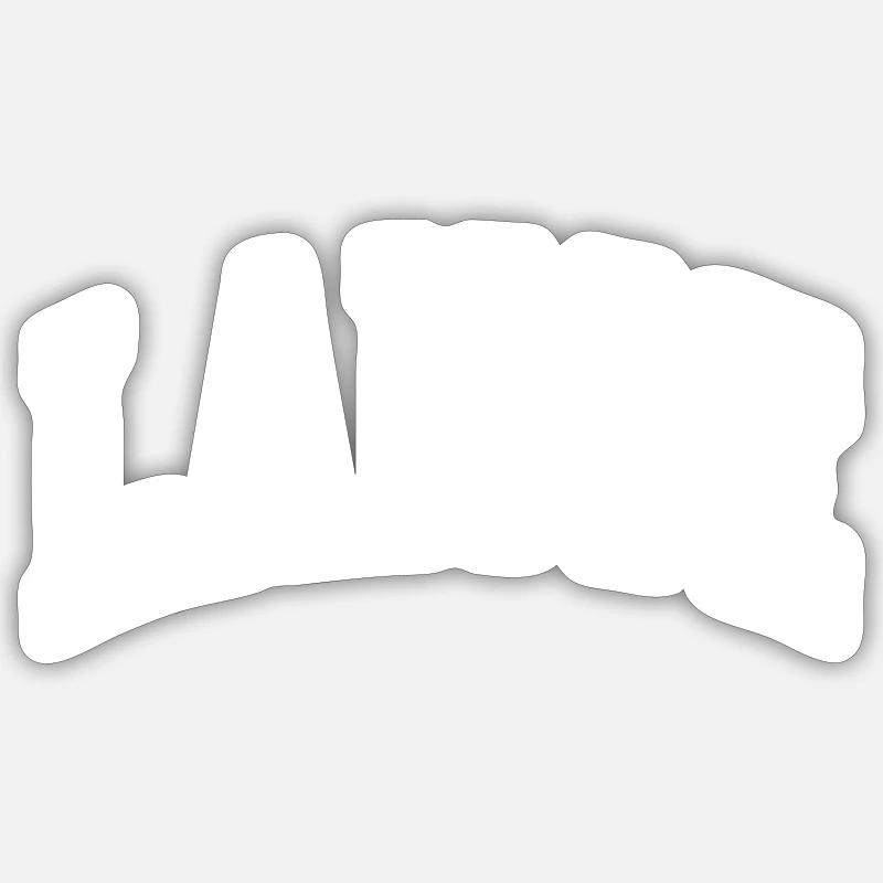 Lance - Sticker Größe S (10 x 10 cm) - Mattweiß