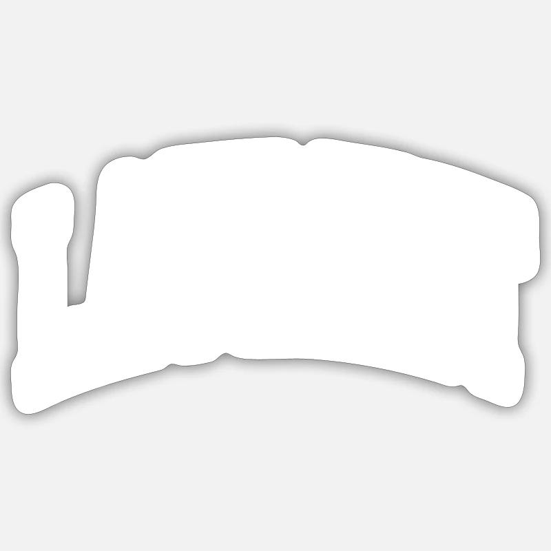 Laurent - Sticker Größe S (10 x 10 cm) - Mattweiß