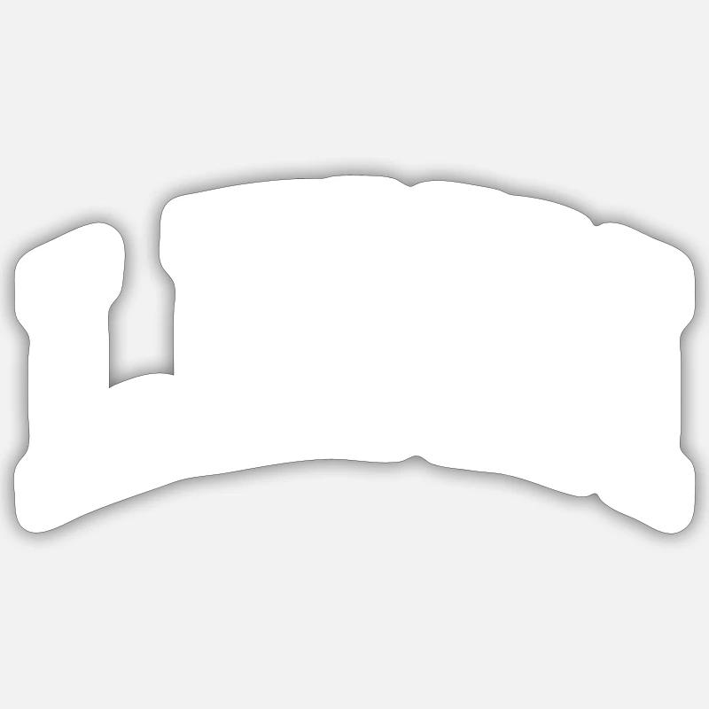 Scott - Sticker taille S (10 x 10 cm) - blanc mat