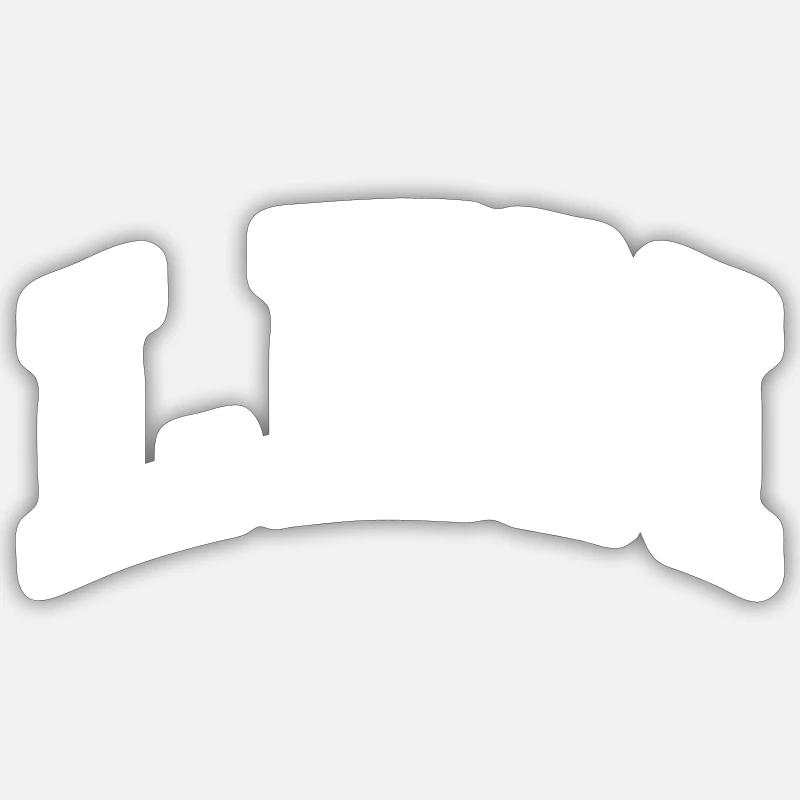 Len - Sticker size S (10 x 10 cm) - white matte