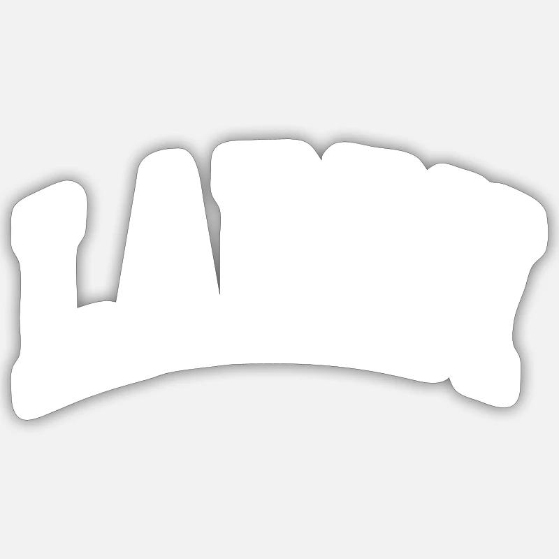 Larry - Sticker taille S (10 x 10 cm) - blanc mat