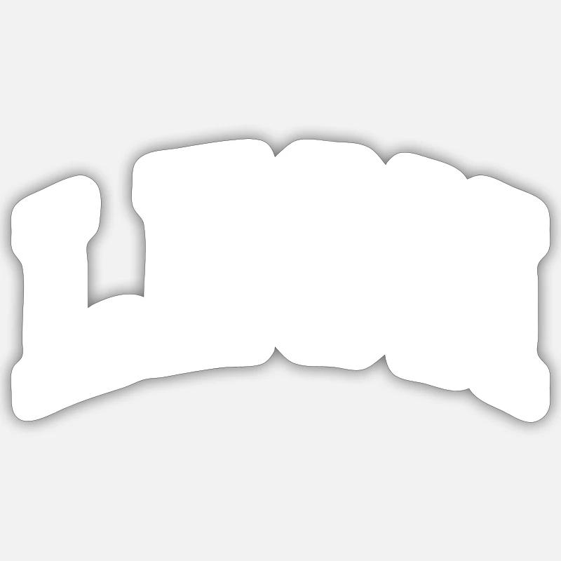 Leon - Sticker Größe S (10 x 10 cm) - Mattweiß