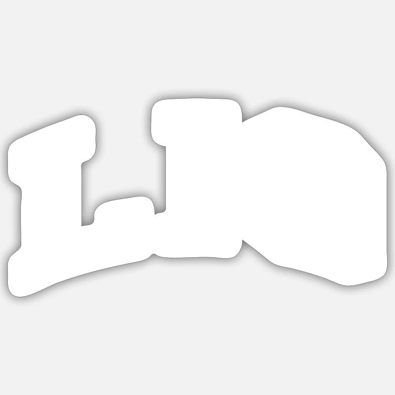 Lio - Sticker taille S (10 x 10 cm) - blanc mat