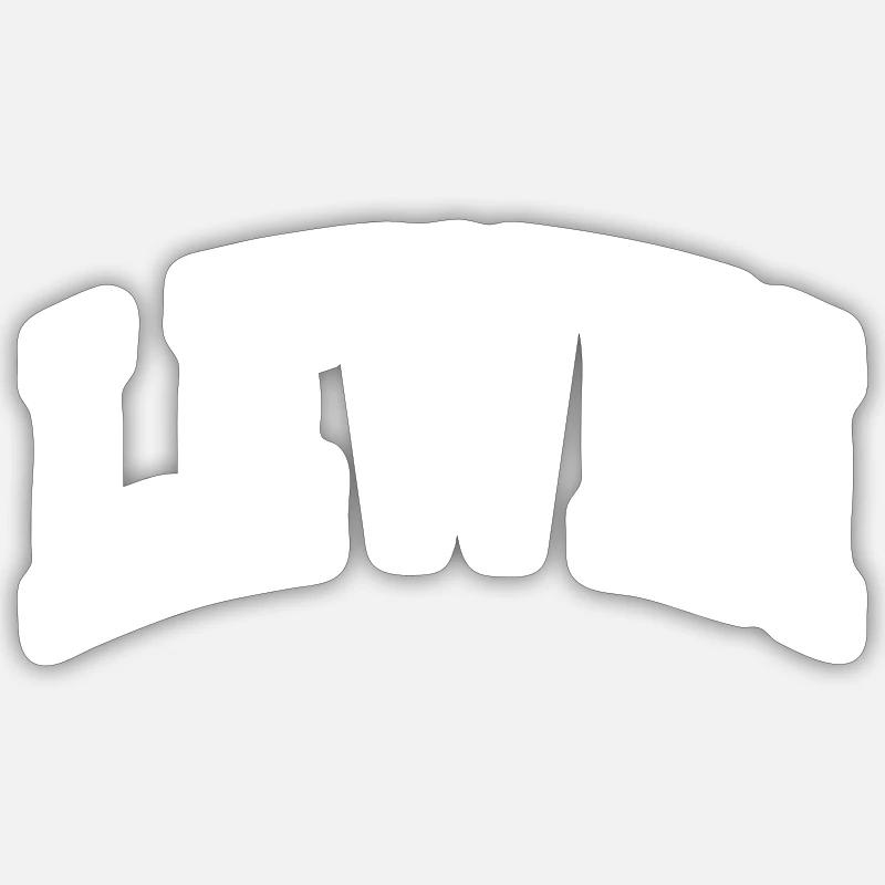 Lewin - Sticker taille S (10 x 10 cm) - blanc mat