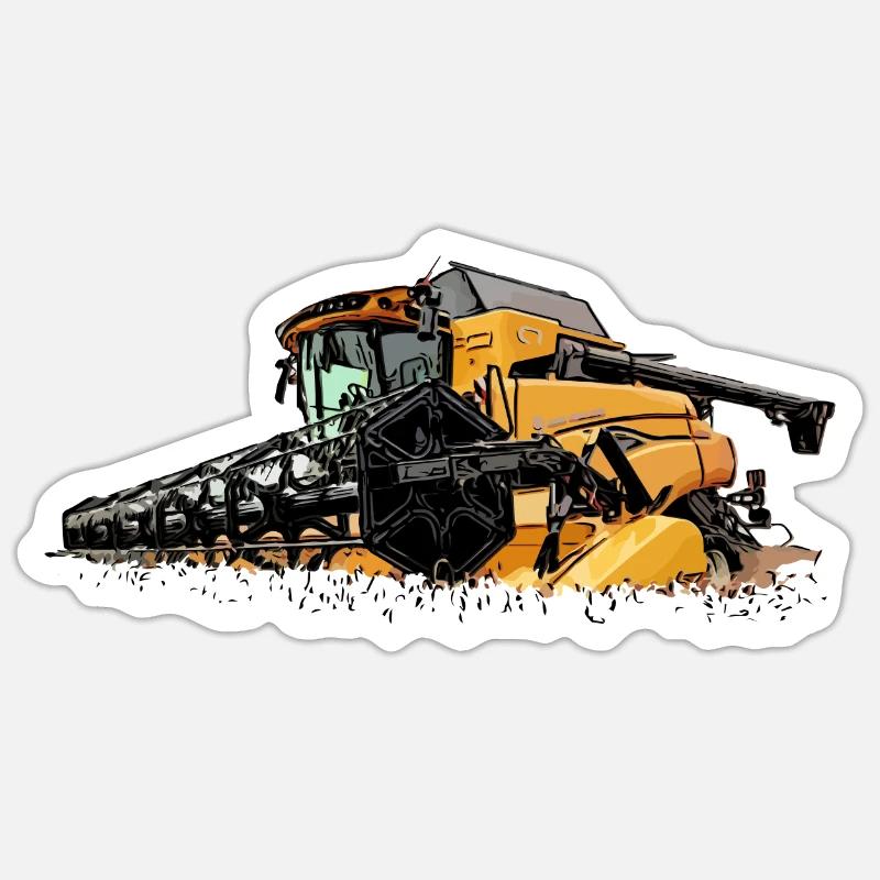 Moissonneuse-batteuse Holland CR Sticker taille S (10 x 10 cm)