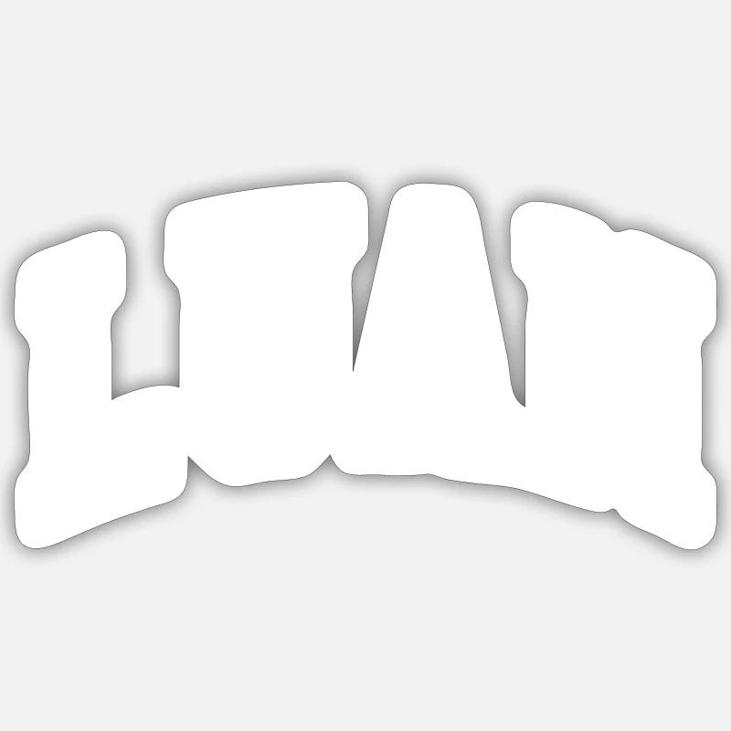 Luan - Sticker taille S (10 x 10 cm) - blanc mat