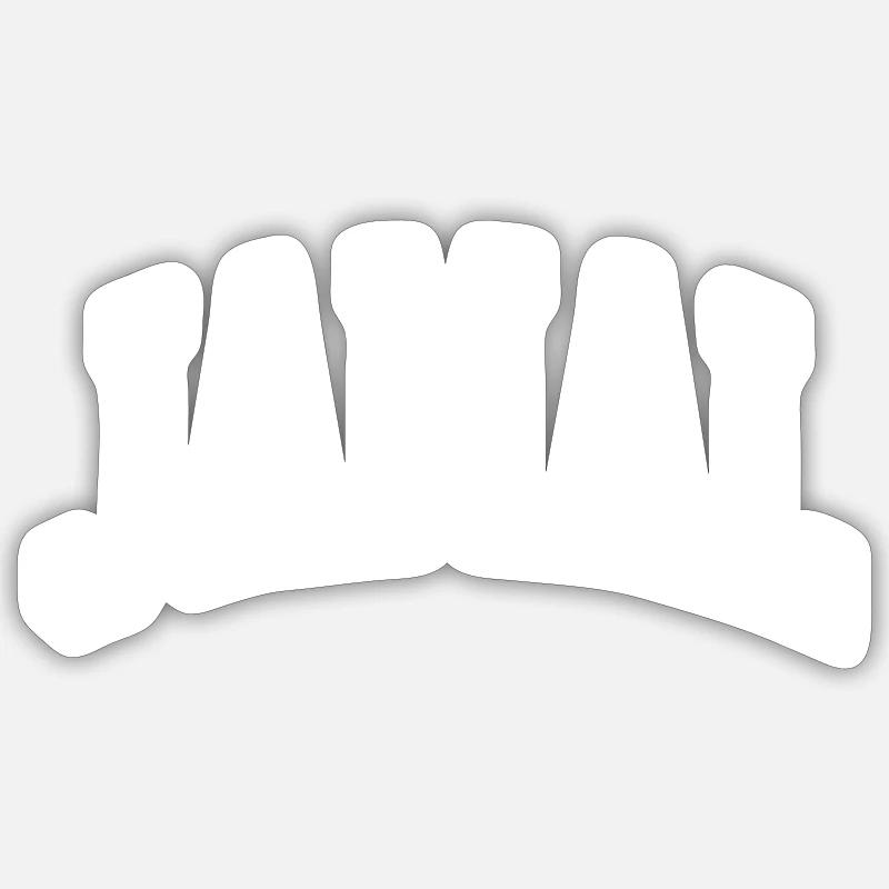 Jamal - Sticker taille S (10 x 10 cm) - blanc mat