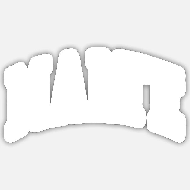 Malte - Sticker Größe S (10 x 10 cm) - Mattweiß