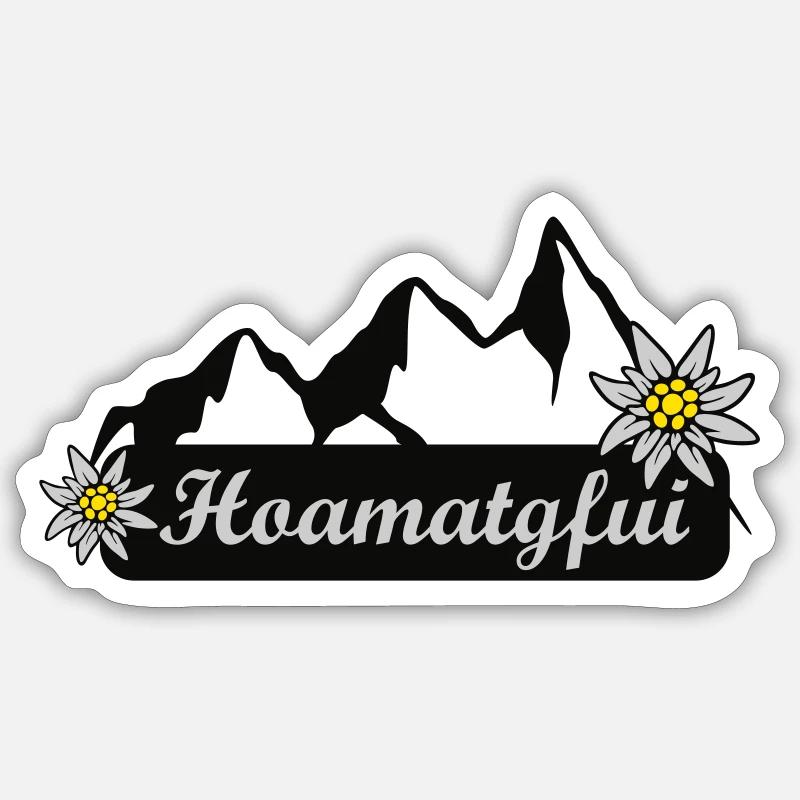 Homatgfui - Sticker Größe S (10 x 10 cm) - Mattweiß