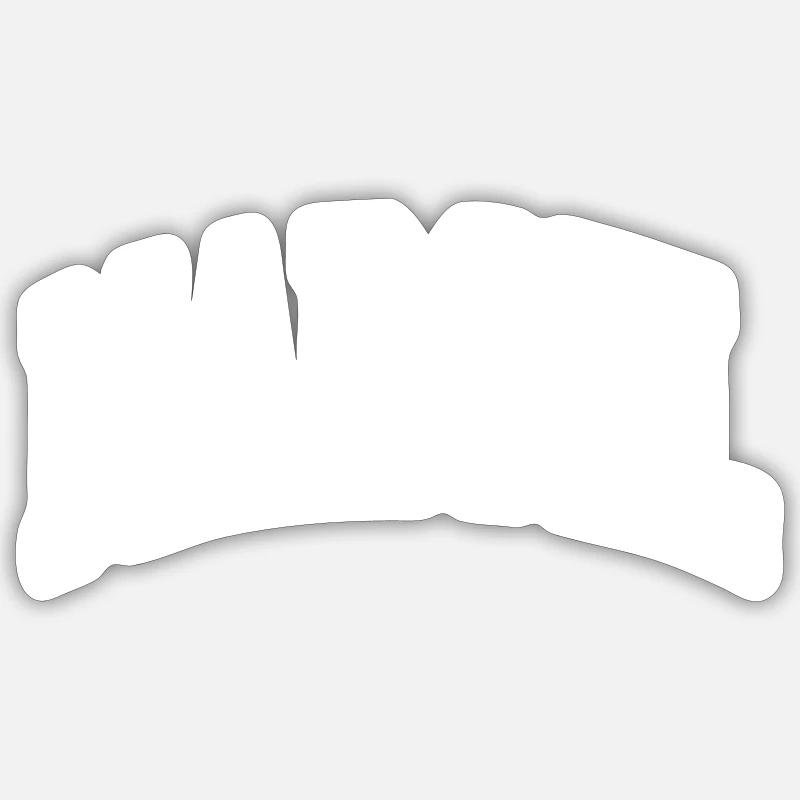 Marcel - Sticker size S (10 x 10 cm) - white matte