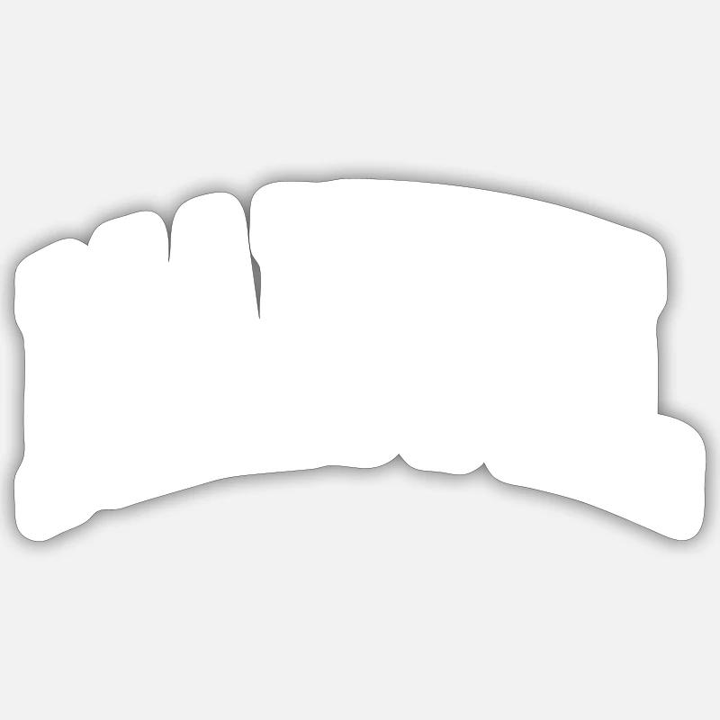 Manuel - Sticker size S (10 x 10 cm) - white matte