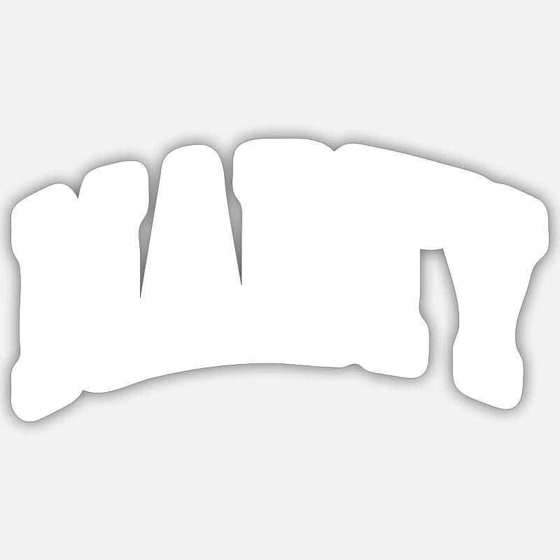 Marty - Sticker size S (10 x 10 cm) - white matte
