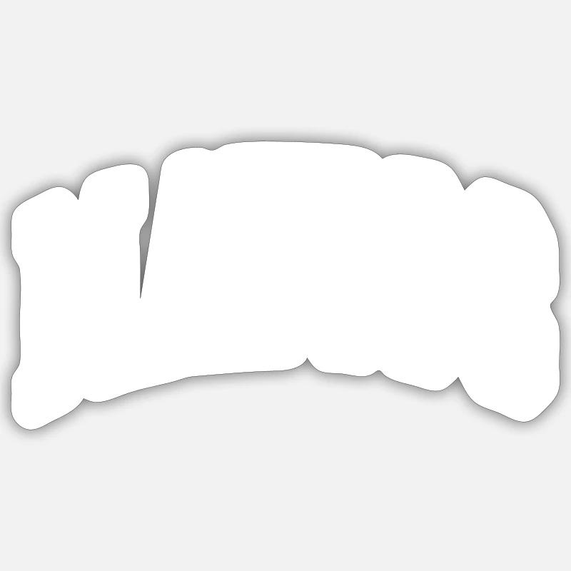 Matiss - Sticker taille S (10 x 10 cm) - blanc mat
