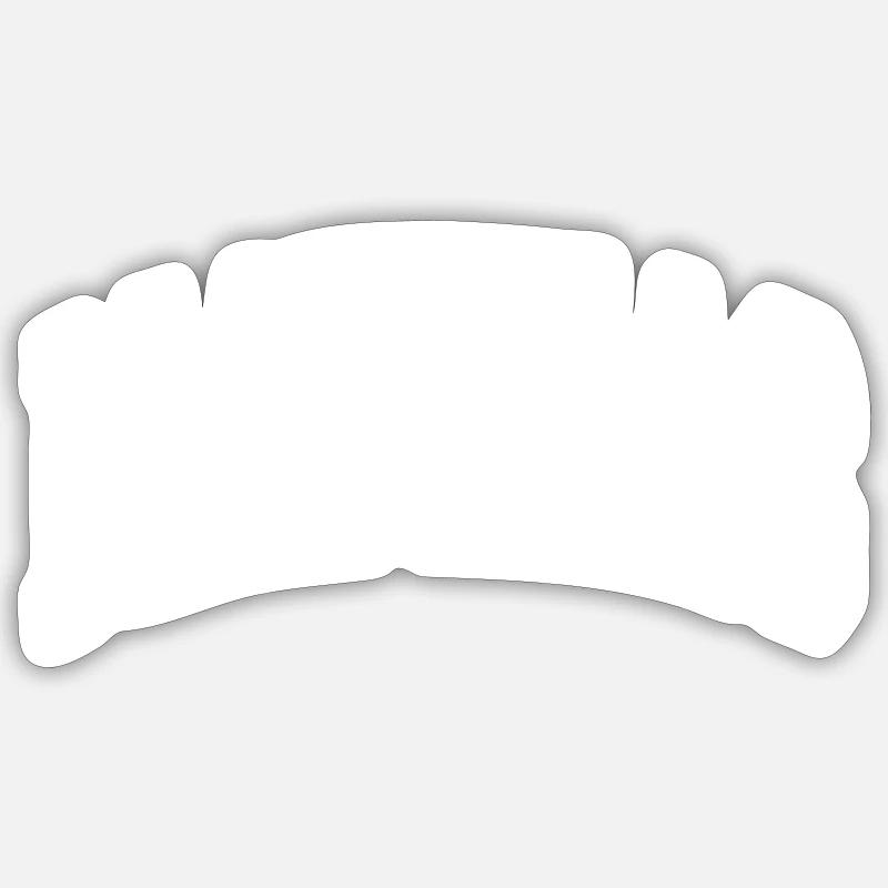 Mathias - Sticker taille S (10 x 10 cm) - blanc mat