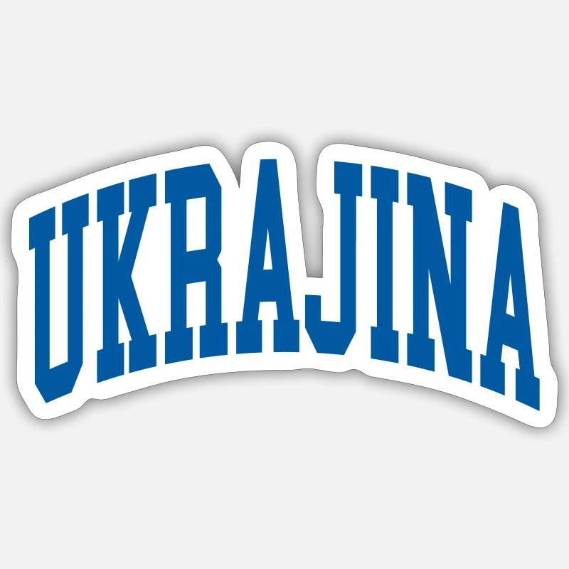 Ukrayina - Sticker size S (10 x 10 cm) - white matte
