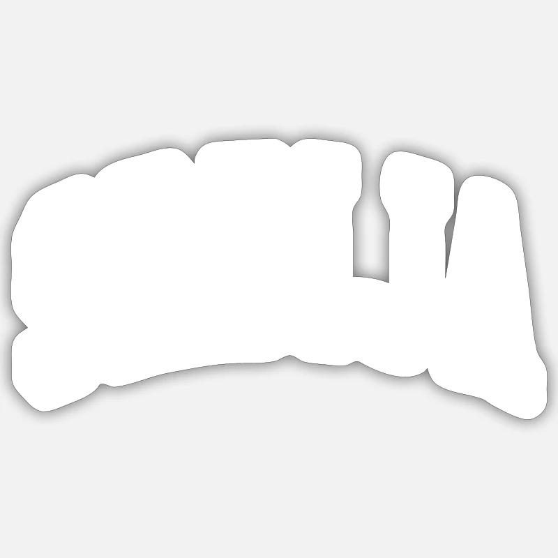 Serbien - Sticker Größe S (10 x 10 cm) - Mattweiß