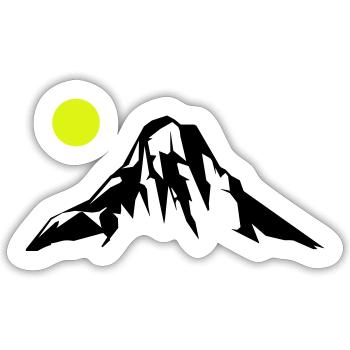 Mountains Mountains - Sticker size S (10 x 10 cm) - white matte - Front