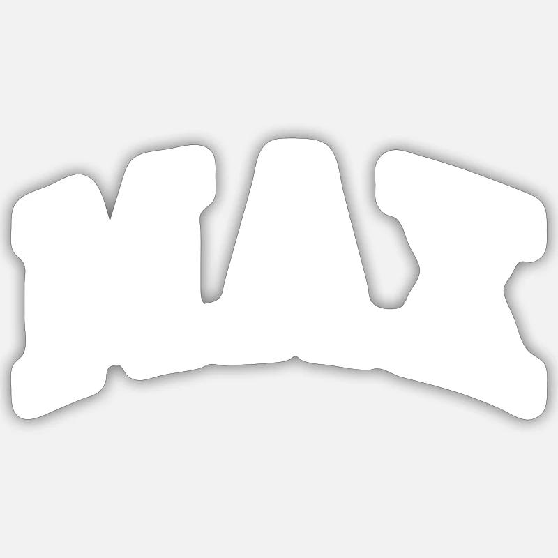 Max - Sticker Größe S (10 x 10 cm) - Mattweiß