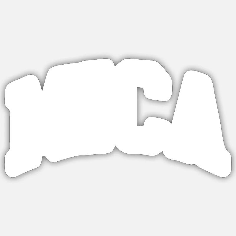Mica - Sticker size S (10 x 10 cm) - white matte