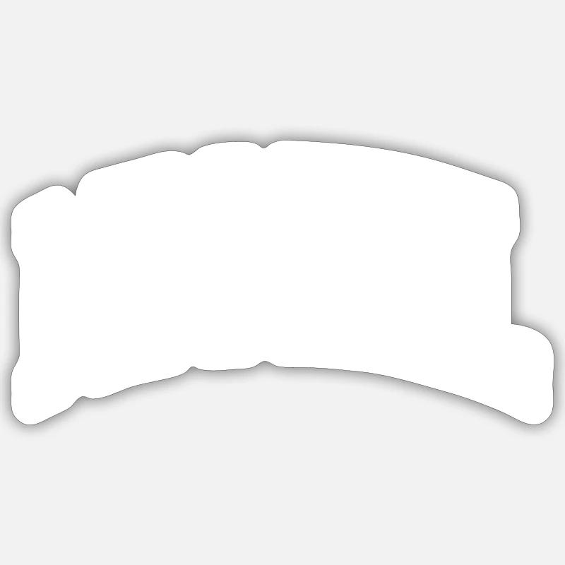 Michel - Sticker size S (10 x 10 cm) - white matte