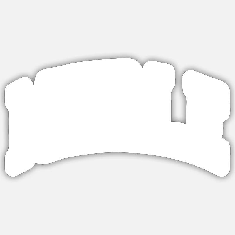 Merle - Sticker taille S (10 x 10 cm) - blanc mat