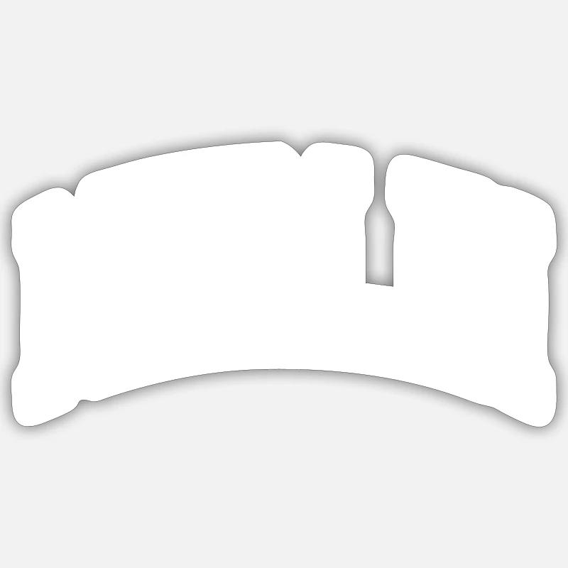 Faucon émerillon - Sticker taille S (10 x 10 cm) - blanc mat