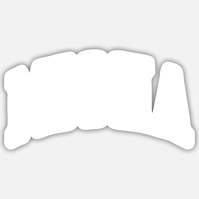 Michée - Sticker taille S (10 x 10 cm) - blanc mat
