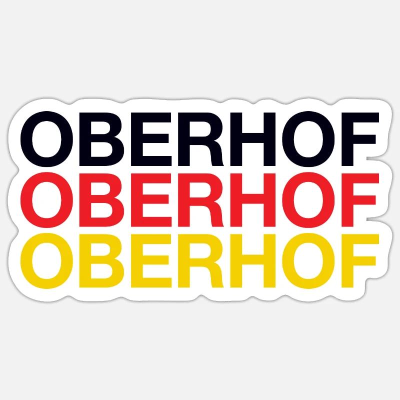 OBERHOF - Sticker size S (10 x 10 cm) - white matte