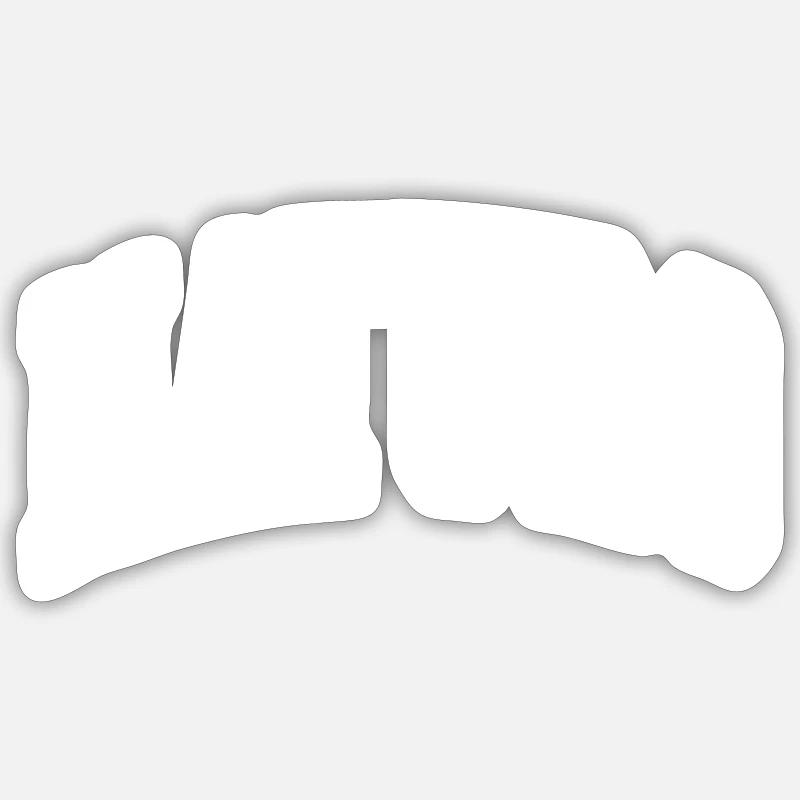 Naturo - Sticker taille S (10 x 10 cm) - blanc mat