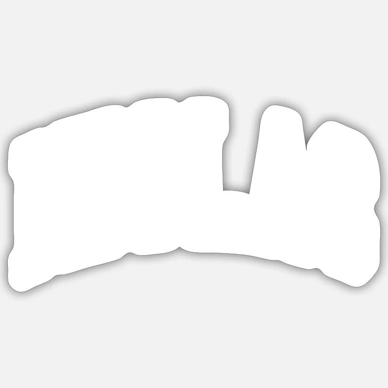 Niclas - Sticker size S (10 x 10 cm) - white matte