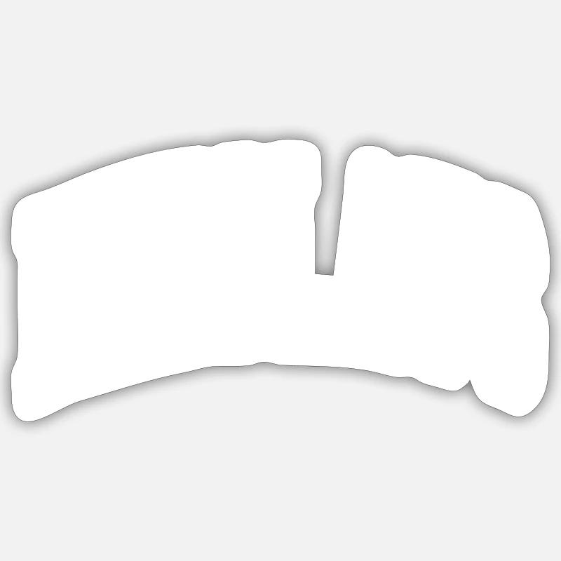 Nicolas - Sticker taille S (10 x 10 cm) - blanc mat