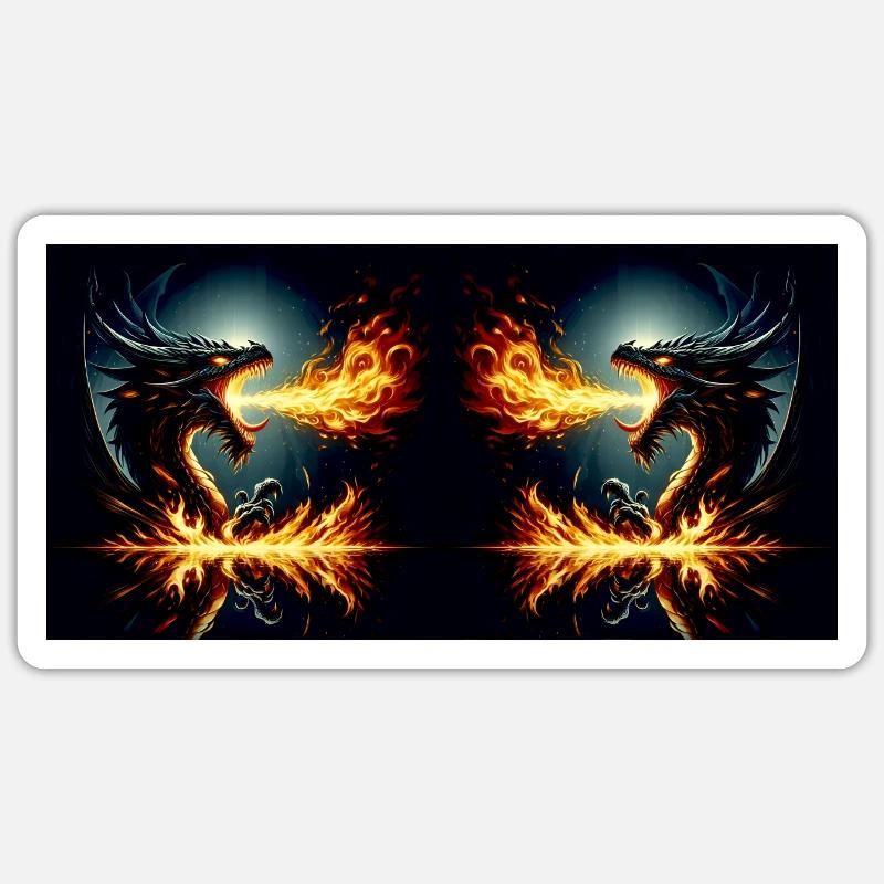 Flemish Fight - Sticker size S (10 x 10 cm) - white matte