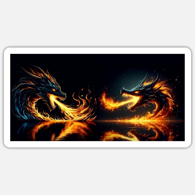 Hitze des Gefechts - Sticker Größe S (10 x 10 cm) - Mattweiß