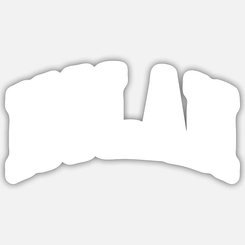 Nolan - Sticker size S (10 x 10 cm) - white matte
