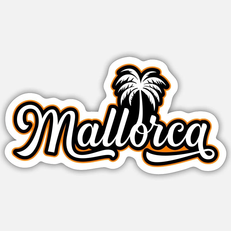 Mallorca Holidays - Sticker size S (10 x 10 cm) - white matte