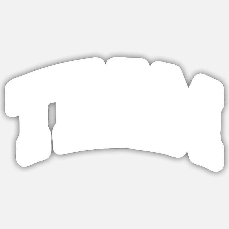 Team - Sticker Größe S (10 x 10 cm) - Mattweiß