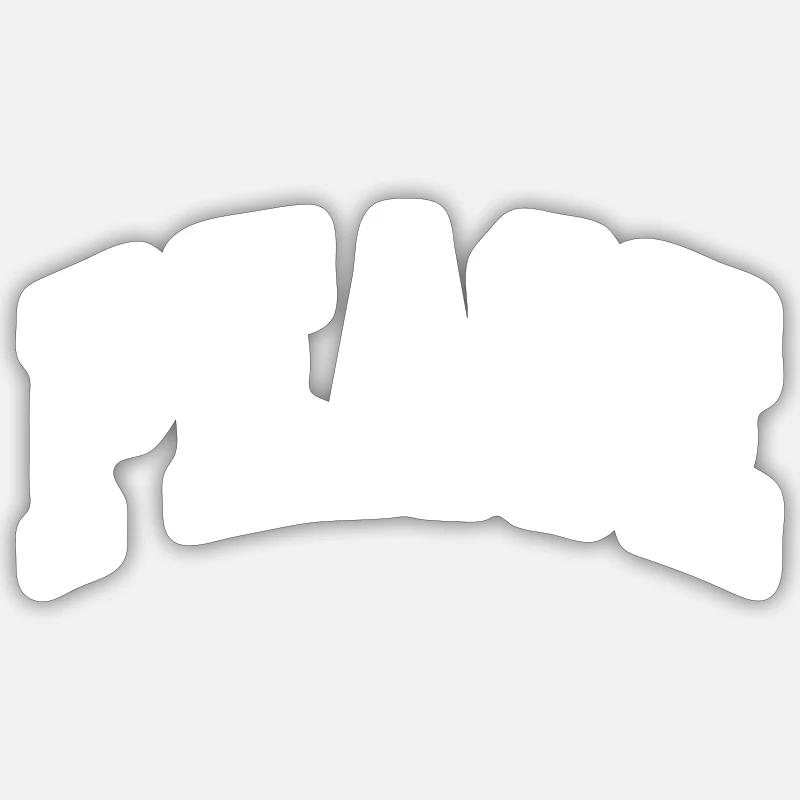 Peace - Sticker Größe S (10 x 10 cm) - Mattweiß