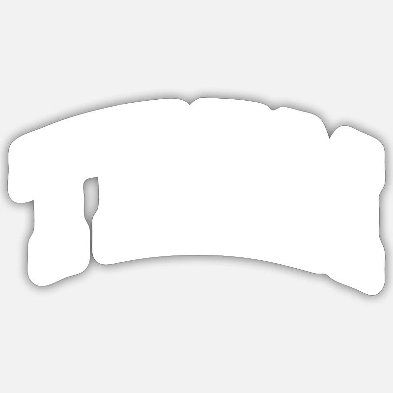 Équipe - Sticker taille S (10 x 10 cm) - blanc mat