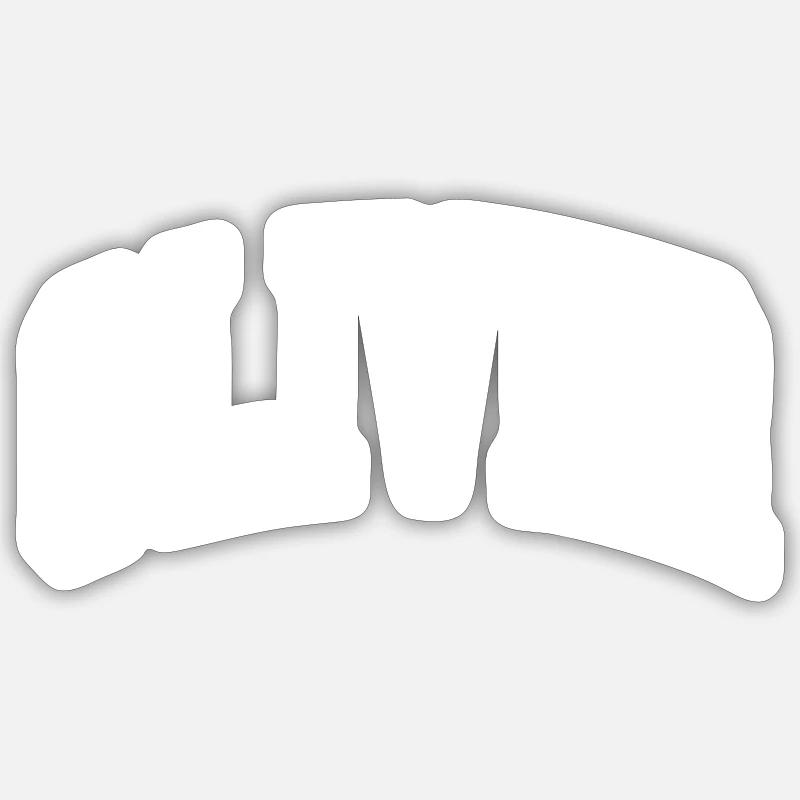 Oliver - Sticker Größe S (10 x 10 cm) - Mattweiß