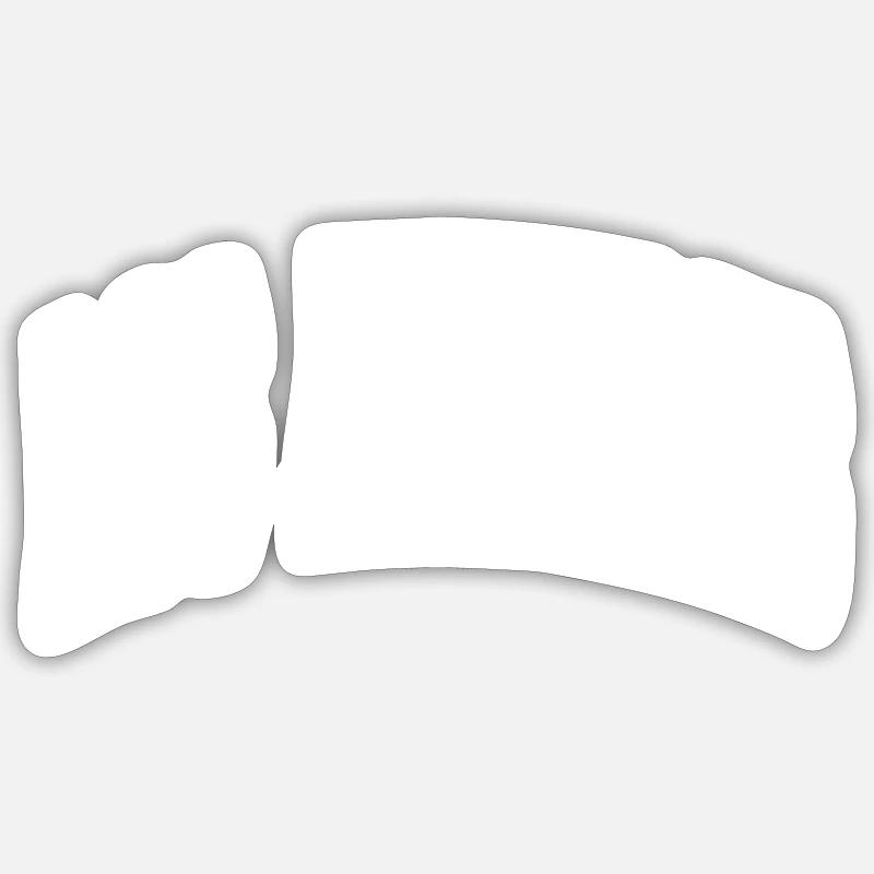 Los Angeles - Sticker taille S (10 x 10 cm) - blanc mat