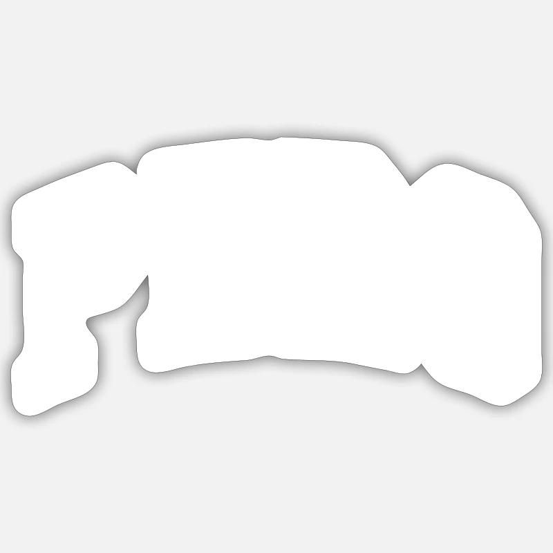 Pero - Sticker taille S (10 x 10 cm) - blanc mat