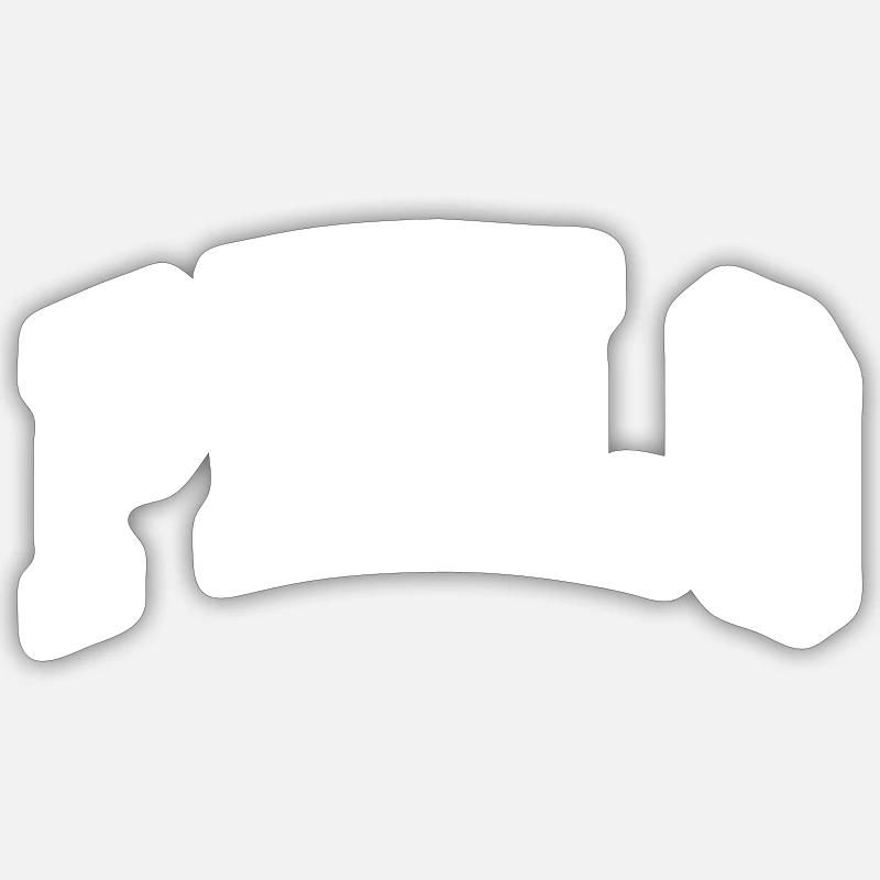 Philo - Sticker size S (10 x 10 cm) - white matte