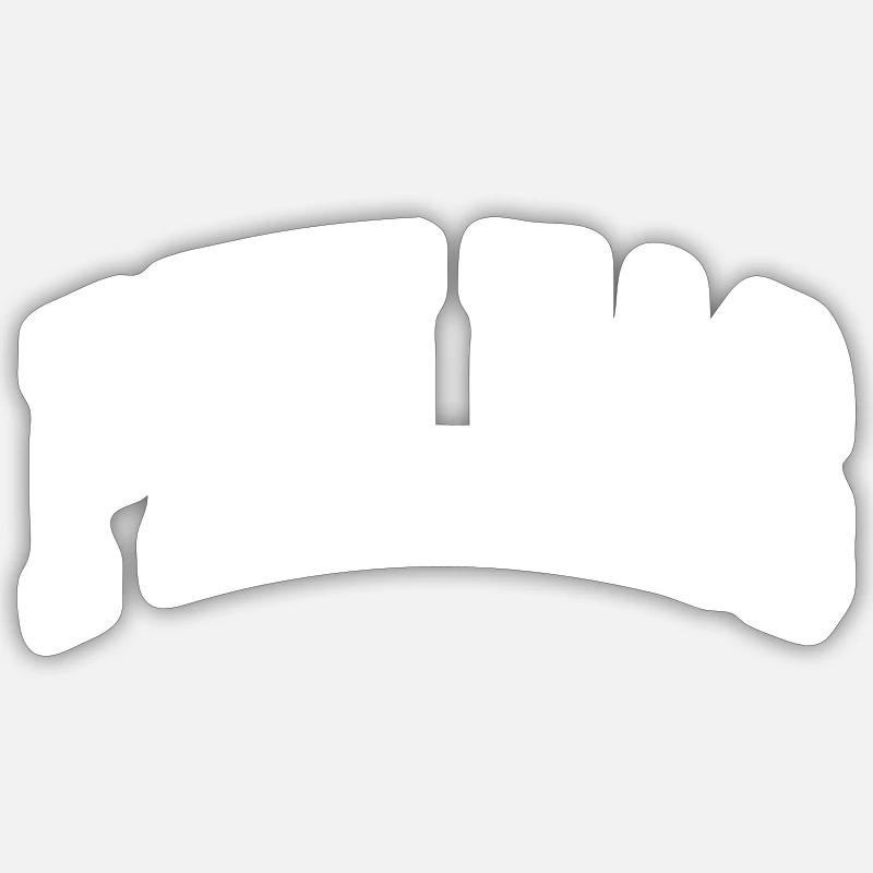 Phileas - Sticker Größe S (10 x 10 cm) - Mattweiß