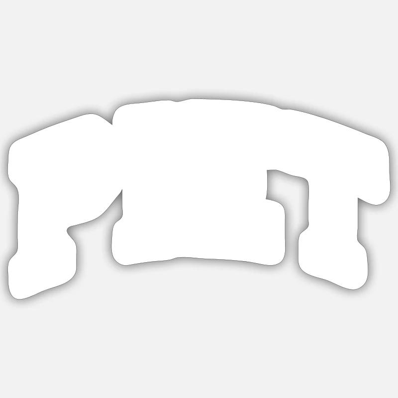 Piet - Sticker size S (10 x 10 cm) - white matte
